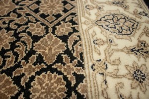 Black Floral Extra Fine 3X5 Herati Oriental Rug