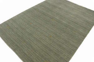 Gray Tribal Stripes 6X8 Lori Gabbeh Oriental Rug