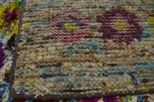 Multicolored Geometric 5'6X7'7 Indo-Gabbeh Modern Rug