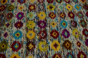 Multicolored Geometric 5'6X7'7 Indo-Gabbeh Modern Rug