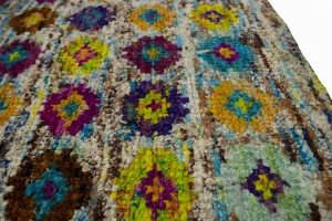 Multicolored Geometric 5'6X7'7 Indo-Gabbeh Modern Rug
