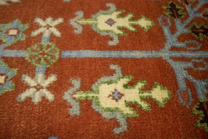 Rust Orange Floral 9X12 Tree of Life Chobi Oriental Rug