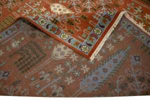 Rust Orange Floral 9X12 Tree of Life Chobi Oriental Rug