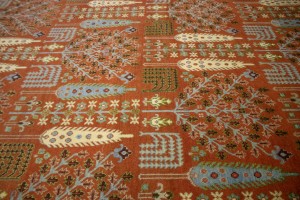 Rust Orange Floral 9X12 Tree of Life Chobi Oriental Rug