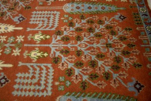 Rust Orange Floral 9X12 Tree of Life Chobi Oriental Rug