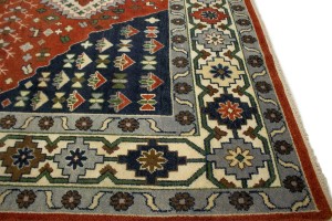 Rust Geometric 9X12 Yalameh Oriental Rug