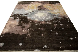 Multicolored Abstract 8X10 Modern Rug