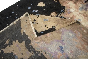 Multicolored Abstract 9X12 Modern Rug