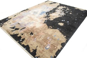 Multicolored Abstract 9X12 Modern Rug