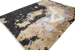 Multicolored Abstract 9X12 Modern Rug