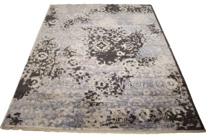 Multicolored Abstract 8X10 Transitional Modern Rug