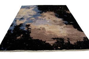 Multicolored Abstract 8X10 Modern Rug