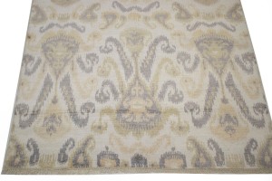 Cream Abstract 6X9 Modern Oriental Rug
