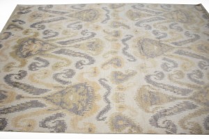 Cream Abstract 6X9 Modern Oriental Rug