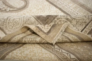 Beige Floral Modern 8X10 Oriental Rug