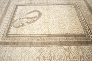 Beige Floral Modern 8X10 Oriental Rug