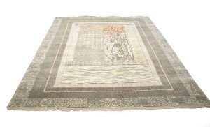 Multicolored Abstract 8X10 Oriental Modern Rug
