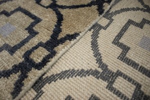 Beige Geometric 8X10 Modern Rug