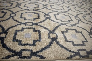 Beige Geometric 8X10 Modern Rug