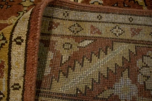 Rust Floral Tribal 9X12 Indo-Mahal Oriental Rug