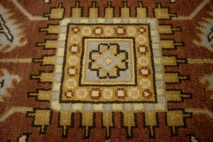Rust Floral Tribal 9X12 Indo-Mahal Oriental Rug