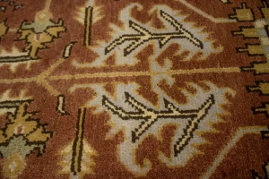 Rust Floral Tribal 9X12 Indo-Mahal Oriental Rug