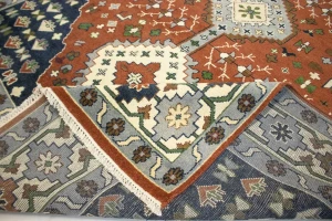 Rust Geometric 9X12 Yalameh Oriental Rug