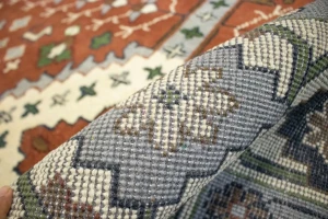 Rust Geometric 9X12 Yalameh Oriental Rug