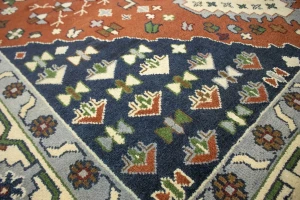 Rust Geometric 9X12 Yalameh Oriental Rug