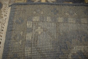 Slate Gray Floral 8X10 Oushak Chobi Oriental Rug