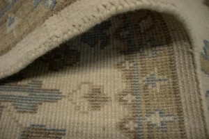 Cream Floral 8X10 Oushak Chobi Oriental Rug
