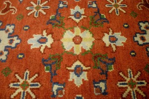 Orange Floral 9X12 Indo-Mahal Oriental Rug