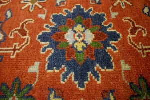 Orange Floral 9X12 Indo-Mahal Oriental Rug