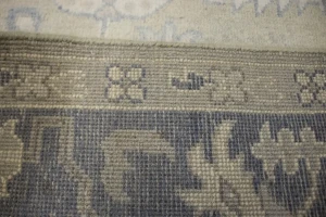 Beige Floral 7X10 Oushak Chobi Oriental Rug