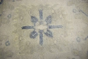 Beige Floral 7X10 Oushak Chobi Oriental Rug