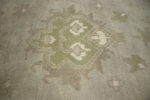 Light Gray Floral 8X10 Oushak Chobi Oriental Rug