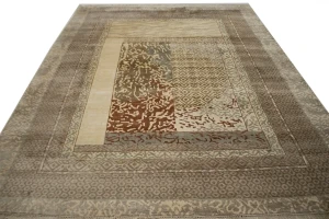 Multicolored Abstract 8X10 Oriental Modern Rug