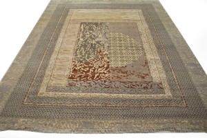 Multicolored Abstract 8X10 Oriental Modern Rug