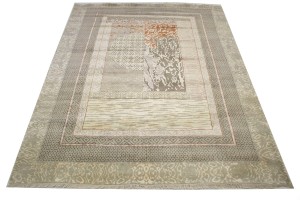 Multicolored Abstract 8X10 Oriental Modern Rug