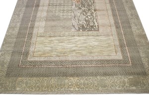 Multicolored Abstract 8X10 Oriental Modern Rug