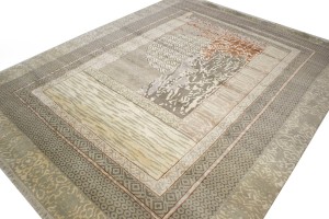 Multicolored Abstract 8X10 Oriental Modern Rug