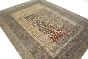 Multicolored Abstract 8X10 Oriental Modern Rug