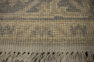 Beige Floral 5X8 Oushak Oriental Rug
