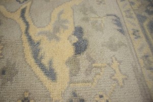 Beige Floral 5X8 Oushak Oriental Rug