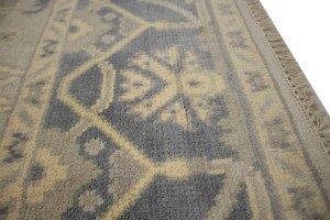 Beige Floral 5X8 Oushak Oriental Rug