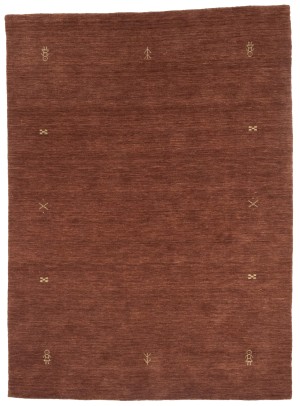 Rusty Red Modern Solid 6X8 Gabbeh Oriental Rug