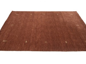 Rusty Red Modern Solid 6X8 Gabbeh Oriental Rug