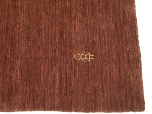 Rusty Red Modern Solid 6X8 Gabbeh Oriental Rug