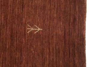 Rusty Red Modern Solid 6X8 Gabbeh Oriental Rug