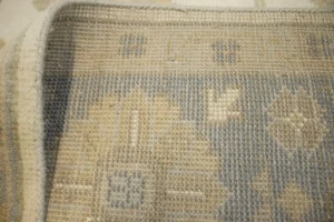 Muted Cream Floral 8X10 Transitional Oushak Chobi Oriental Rug